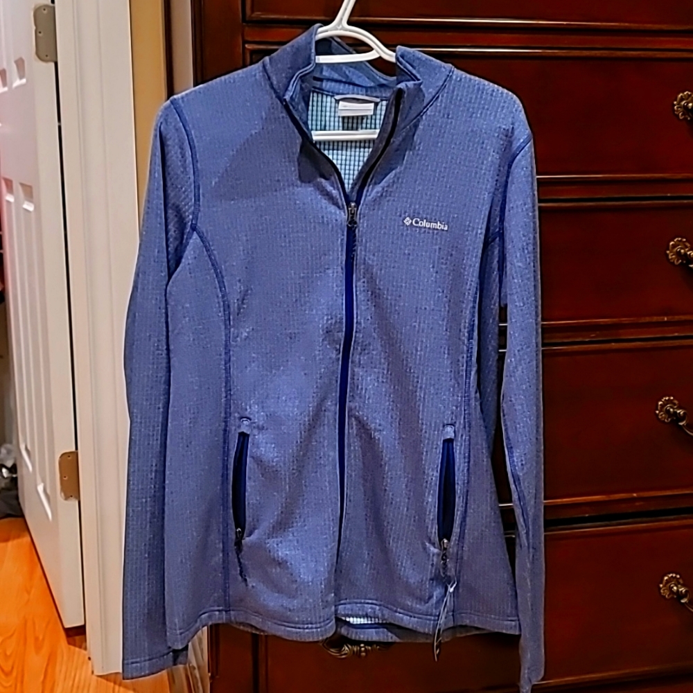 Columbia large purple women's zip up